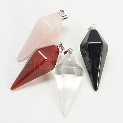 Natural & Synthetic Mixed Stone Pendants G-I023-M-1