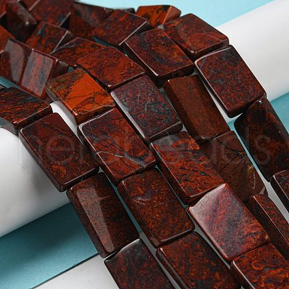 Natural Flower Agate Beads Strands G-M420-G01-01-1