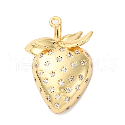 Brass Micro Pave Cubic Zirconia Pendants KK-F895-17C-G-1