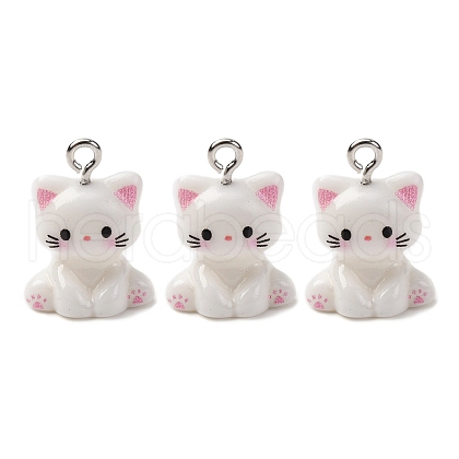 Opaque Resin Pendants RESI-Z036-02P-1