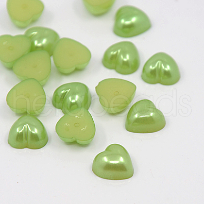 Acrylic Imitation Pearl Cabochons MACR-F022-19-1