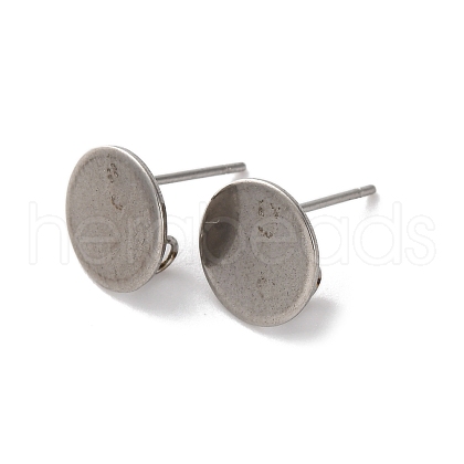 Non-Tarnish 304 Stainless Steel Stud Earring Findings STAS-C043-25P-1