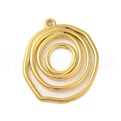 Ion Plating(IP) 304 Stainless Steel Pendants STAS-C104-28A-G-1