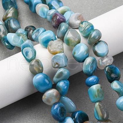 Natural Agate Beads Strands G-RM241227-03-1