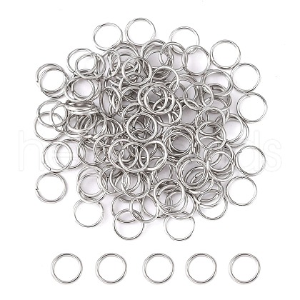 Tarnish Resistant 304 Stainless Steel Open Jump Rings STAS-E067-05-7mm-1