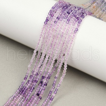 Natural Fluorite Beads Strands G-F789-01-2mm-1