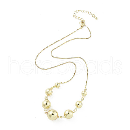 Rack Plating Brass Necklaces NJEW-P294-01G-1