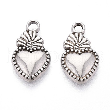 304 Stainless Steel Pendants STAS-T065-26B-P-1