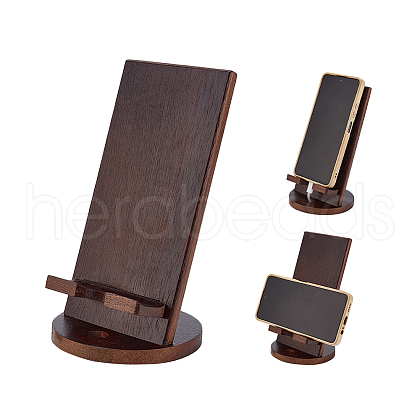 Wood Mobile Phone Holders AJEW-WH0554-19A-1