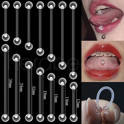 Acrylic Tongue Rings WG0B40E-07-1