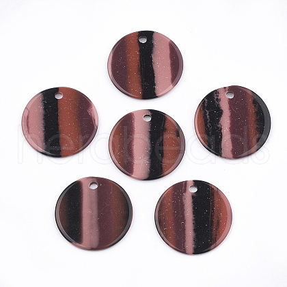 Resin Pendants RESI-T022-08B-1