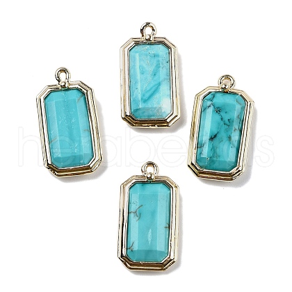 Synthetic Turquoise Pendants G-U019-04G-09-1
