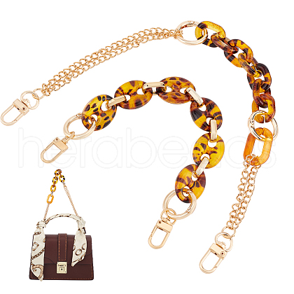 HOBBIESAY 2Pcs 2 Style Purse Chains AJEW-HY0001-64-1