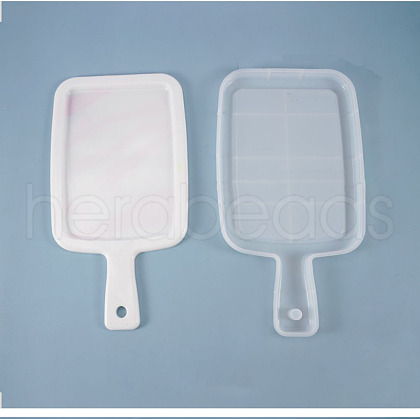 Rectangle Handle Dinner Plate Silicone Molds DIY-L021-59-1