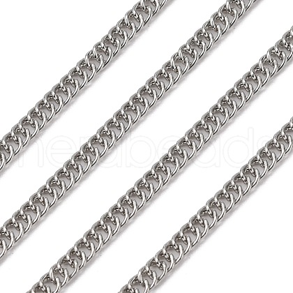 Iron Flat Double Link Chains CH-ZX009-4x3mm-P-1