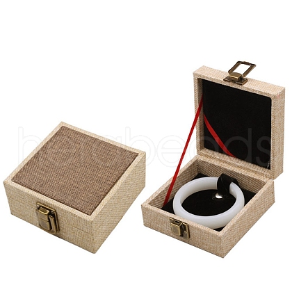 Linen Single Bracelet Gift Boxes PW-WG69404-01-1
