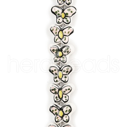 Porcelain Beads Strands PORC-U001-01G-1