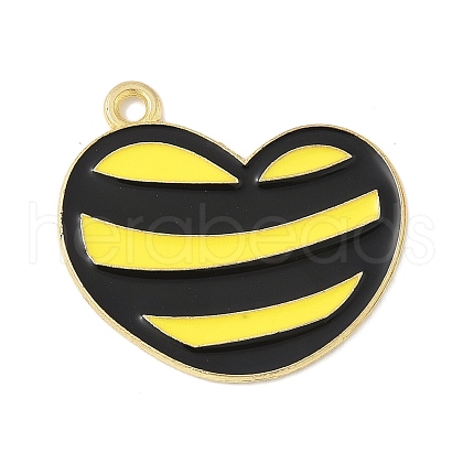 Bees Theme Alloy Enamel Pandants FIND-M083-06I-G-1