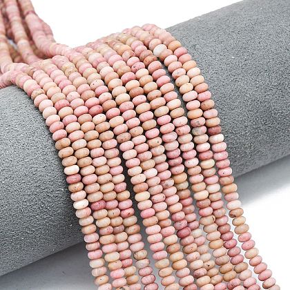 Natural Rhodonite Beads Strands G-P575-A18-4x2mm-1