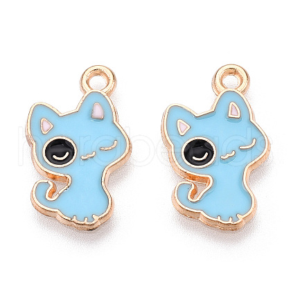 Alloy Enamel Pendants ENAM-CJC0018-01B-1