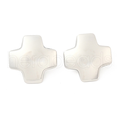 304 Stainless Steel Stud Earrings EJEW-V015-02P-1