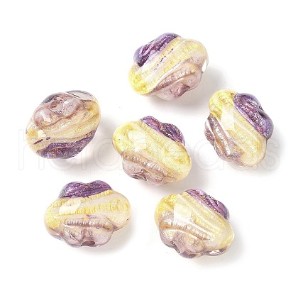 Two Tone Transparent Acrylic Beads OACR-D304-01H-1
