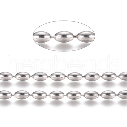 Non-Tarnish 304 Stainless Steel Ball Chains CHS-L024-024G-1