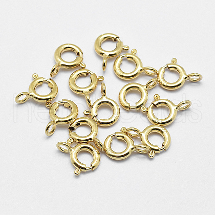 925 Sterling Silver Spring Ring Clasps STER-K167-076B-G-1