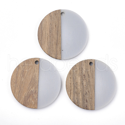 Resin & Walnut Wood Pendants RESI-T023-15A-1