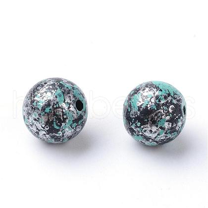 Antique Style Acrylic Beads OACR-S013-2012B-1