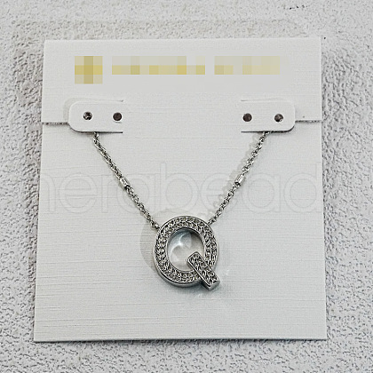 Brass Initial Pendant Necklaces for Women FS-WG8E27F-43-1