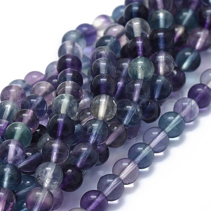 Natural Fluorite Beads Strands G-I249-B02-01-1