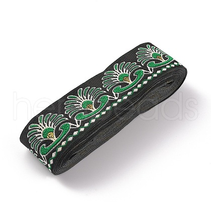 Ethnic Style Embroidery Polyester Ribbons OCOR-WH0077-29D-1