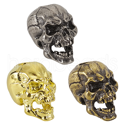 3Pcs 3 Styles Brass Beads KK-FG0001-20-1