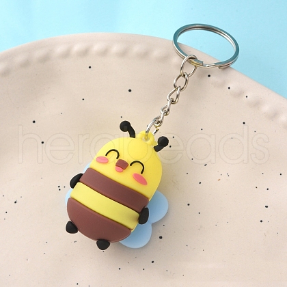 Plastic Bees Keychain PW-WGBBAC6-05-1