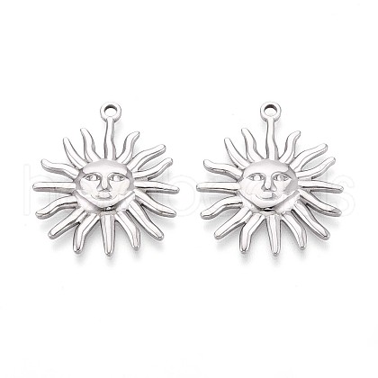 304 Stainless Steel Pendants STAS-T065-08P-1