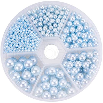 Imitation Pearl Acrylic Beads OACR-PH0001-05C-WH-1