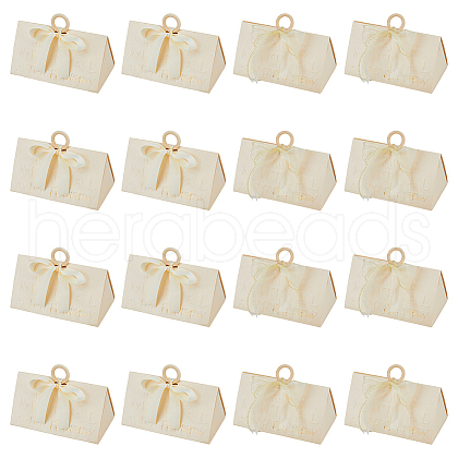 DICOSMETIC 30 Sets 2 Styles Gold Stamping Heart Cardboard Candy Box CON-DC0001-03-1