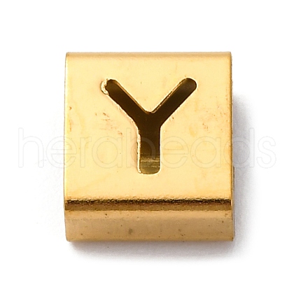 Ion Plating(IP) 304 Stainless Steel Square Slide Charms STAS-L132-21Y-G-1