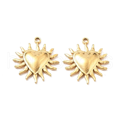304 Stainless Steel Pendants STAS-I334-01G-02-1