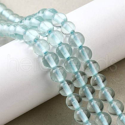 Watermelon Stone Glass Beads Strands G-L621-B05-8mm-1