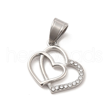 304 Stainless Steel Pendants STAS-K243-25P-1