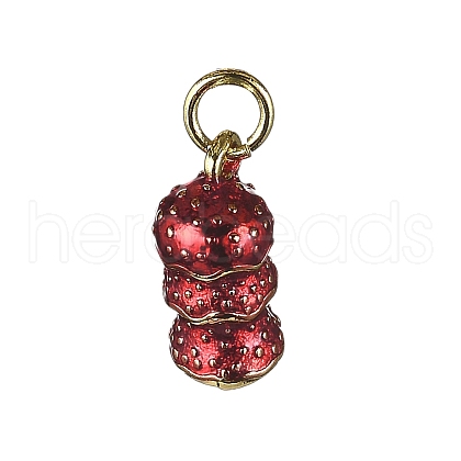 Brass Enamel Charms KK-M324-23G-1