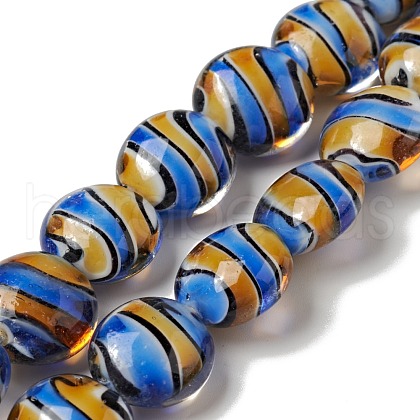 Handmade Lampwork Beads Strand LAMP-C008-09-1