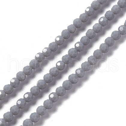 Faceted(32 Facets) Glass Beads Strands EGLA-J042-36A-03-1