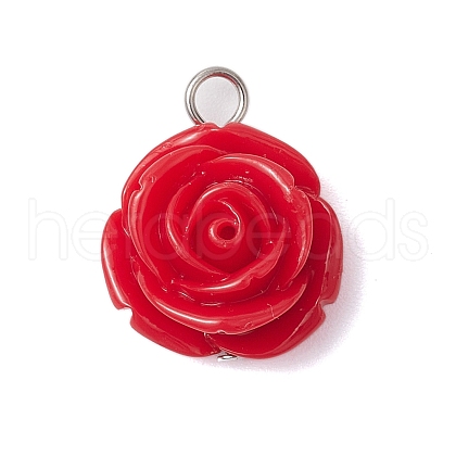 Opaque Resin Pendants PALLOY-JF02752-01-1