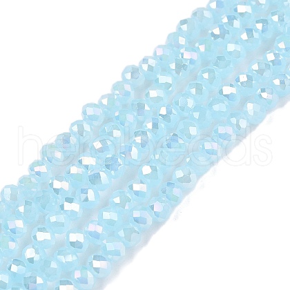 Electroplate Glass Beads Strands EGLA-A044-J3mm-B04-1