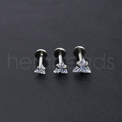 Stainless Steel Threadless Labrets WG64015-18-1