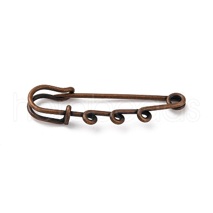 Iron Brooch Findings KK-Q491-R-1