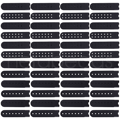 DELORIGIN 48 Sets 2 Styles Plastic Cap Snap Buckle Replacement Repair Strap with 7 Holes FIND-DR0001-43A-1